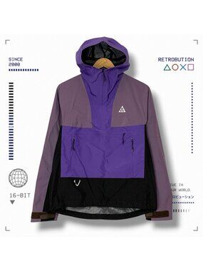 Nike ACG Storm Fit ADV Cascade Rain Jacket Purple Size S